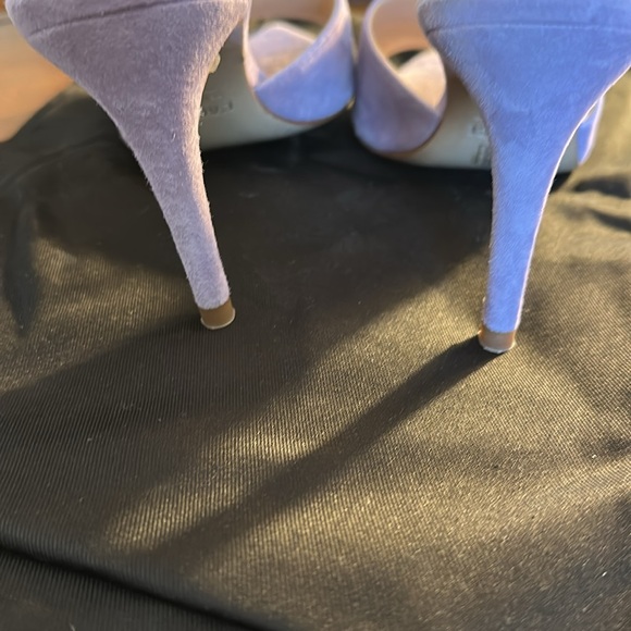 L'AGENCE Women's Blue Slide Sandals - Picture 6 of 6